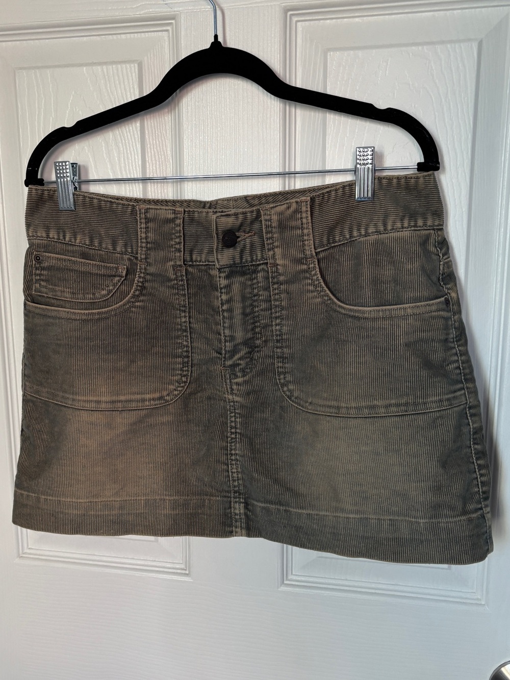 Vintage American Rag Cotton Blend Denim Mini Skirt with Faded Color Style Size S
